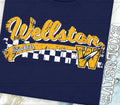 Checkered Wellston Script Distressed