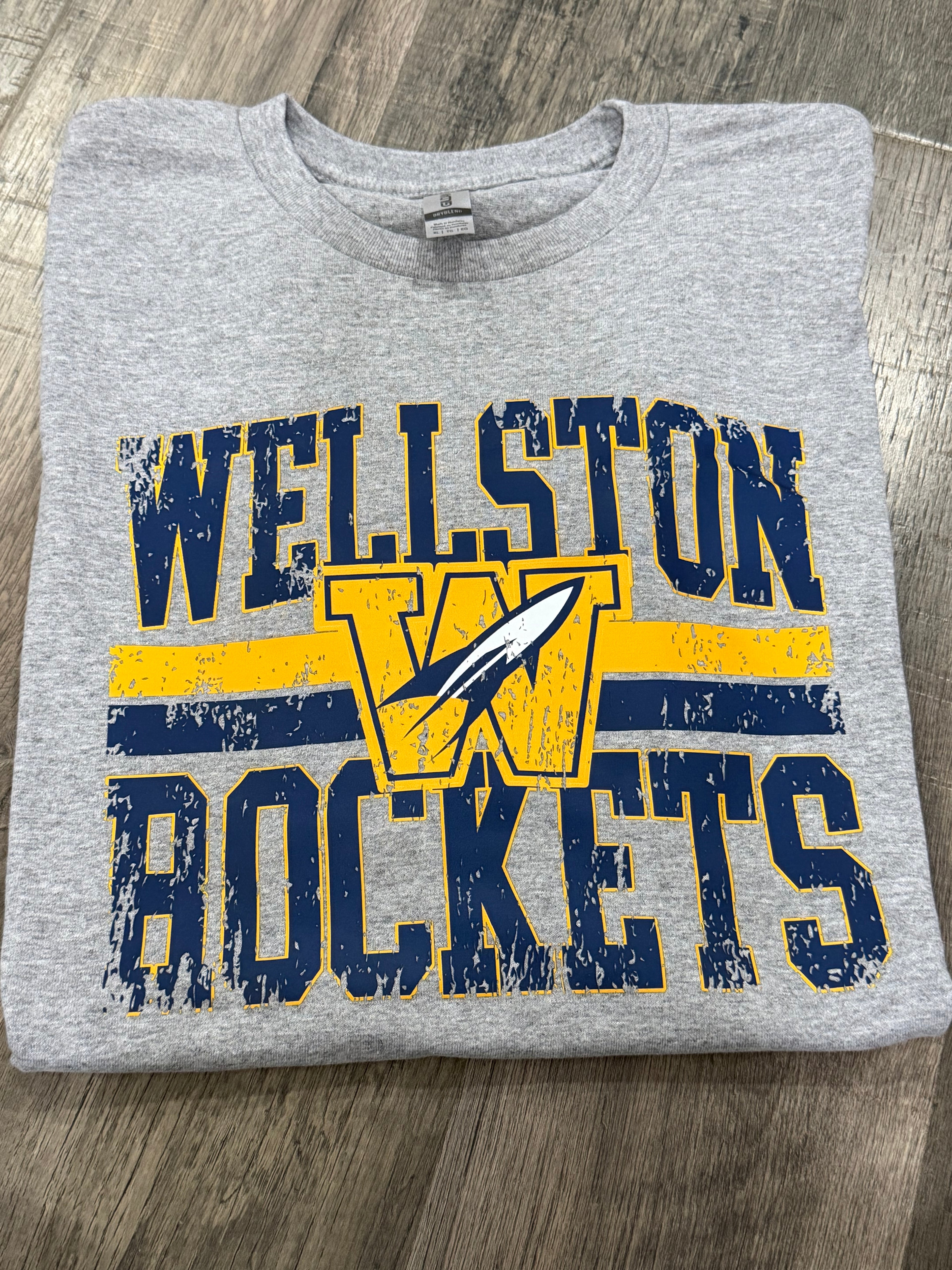 Wellston W Rockets Distress Lines