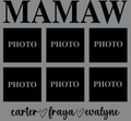 Custom "Mamaw" Picture Shirt Mother's Day