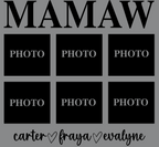 Custom "Mamaw" Picture Shirt Mother's Day