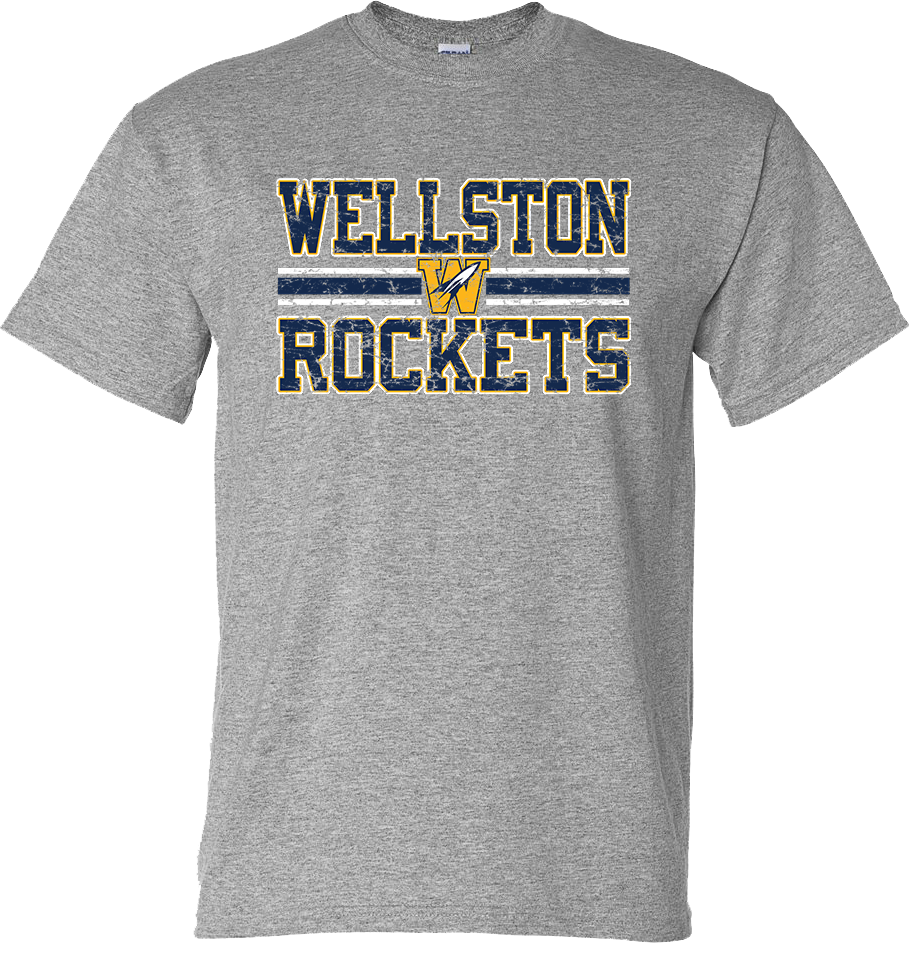 Wellston Rockets Distress Vintage